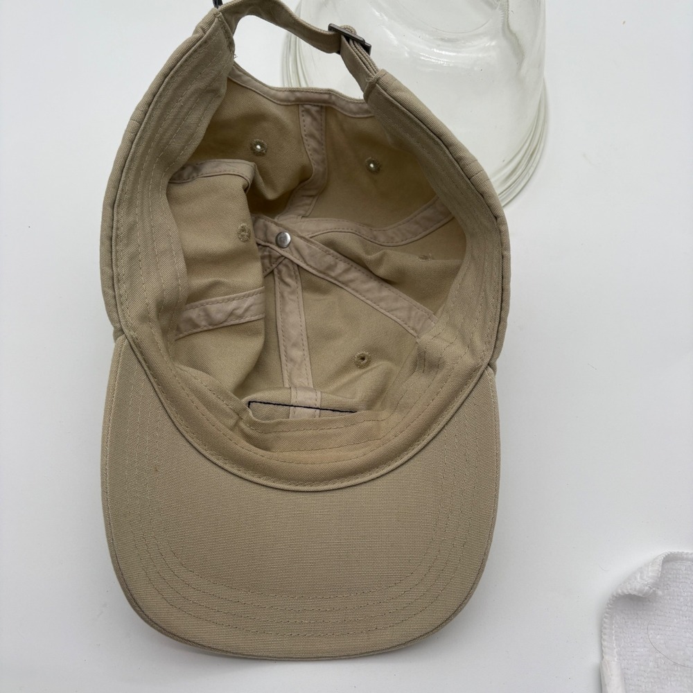 Patagonia P-6 Label Trad Cap Khaki Tan Organic Cotton Adjustable Baseball Hat - Picture 5 of 7
